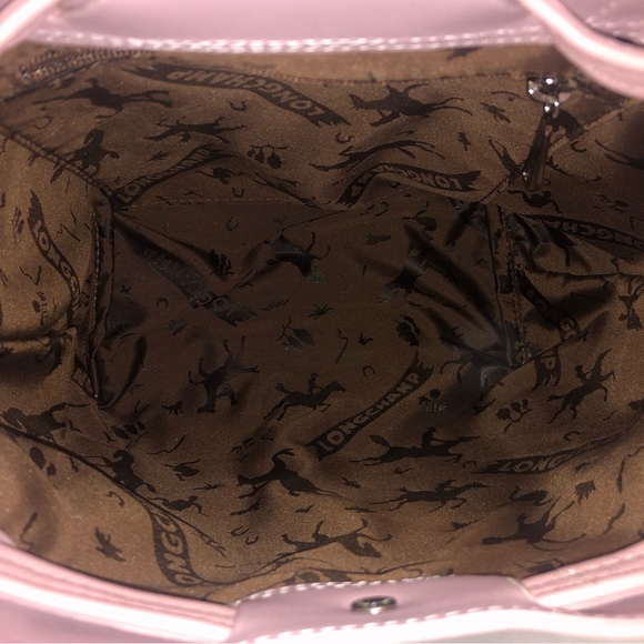 Longchamp Pink Le Pliage Cuir Leather Small Backpack - Picture 5 of 7